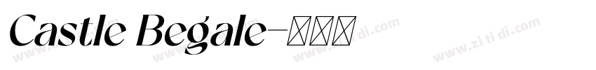 Castle Begale字体转换